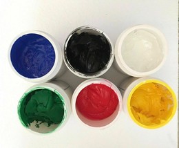 US Silk Screen Supply 6 Colors Screen Printing Plastisol Ink 1.1LB/Bottl... - £9.91 GBP+