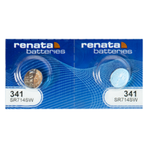 Renata 341 SR714SW 1.55V Silver Oxide Watch (2 Batteries) - Made in Swit... - $5.89