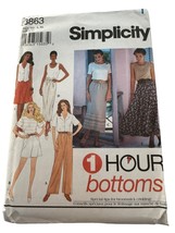 Simplicity Sewing Pattern 8863 Circle Skirt Broomstick Crinkling 1 Hour UC L XL - £3.92 GBP