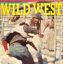 1991 Wild West Magazine COVER ONLY Billy The Kid Art Issue April Vintage... - $19.99