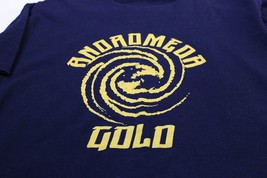 Andromeda mens Tee Shirt Size Large Gold Black  Crew Neck - £7.38 GBP