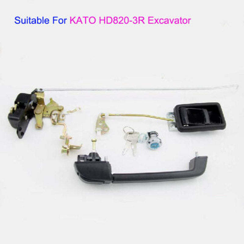 Cab Door Lock Assembly Fit For Kato HD820-3R Excavator - $89.00
