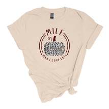 MILF T-shirt - Man I Love Fall - Funny leopard pumpkin Adult Soft-style T-shirt - £20.15 GBP+