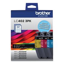 Brother Genuine LC402 3PK 3-Pack of Standard Yield Cyan, Magenta and Yel... - £56.44 GBP