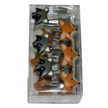 Your Zone Shower Hooks Woodland Creatures Fox Racoon - £14.19 GBP