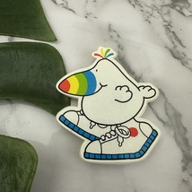 American Greeting Vintage Burd Bird Character Fridge Magnet Rainbow Snea... - $315.72 MXN