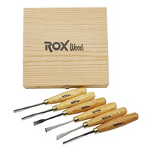 ROX Wood 6-Pieces Woodworking Wood Carving Tools Set with Hand Made - £18.37 GBP