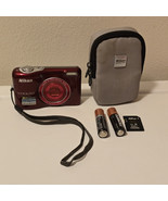 NIKON Coolpix L32 Digital Compact Camera w/ Flash RED 5x Wide Zoom Teste... - $193.35 CAD