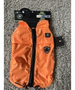 silver paw dog Red Rain Coat Size XS Full Zip Bungee Cord Eliminate Mold - $351.58 MXN