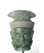 Antique Khmer Style Bronze Lakshmi or Devi/Divine Head - 24cm/10" - £388.54 GBP