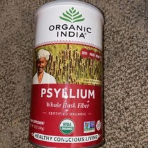 Organic India Psyllium Whole Husk 12 oz 340 g Gluten-Free, Kosher, Organic 2/26 - £15.73 GBP