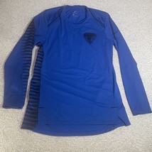 Vintage Nike Dri-Fit DePaul Blue Demons Long Sleeve Shooting Shirt Size Medium - £23.97 GBP