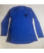 Vintage Nike Dri-Fit DePaul Blue Demons Long Sleeve Shooting Shirt Size ... - £23.58 GBP
