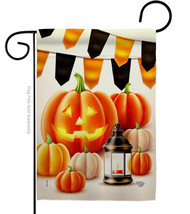 Halloween Lantern Garden Flag 13 X 18.5 Double-Sided Harvest &amp; Autumn House Bann - £15.63 GBP