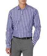 Buttoned Down Tailored Fit Supima Cotton Dress Casual Shirt Purple 16/16... - $302.84 MXN