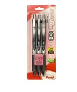 Pentel EnerGel Deluxe Liquid Gel Pen Medium 0.7mm BCA Black Ink 3 Pack 2... - $9.47 CAD