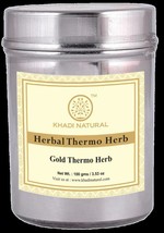 Khadi Natural Gold Thermo Herb Skin Tightening Face Pack 100 gm Face Skin Care - £11.94 GBP