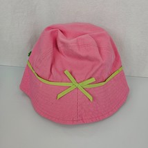 Vintage 2002 Pink Green Leapin Leaping Lily Lilly Pads Frog Hat 18-24 2T 3T - $19.79