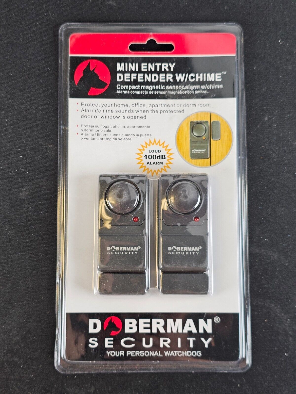 Doberman Security Mini Entry Defender with Chime, SE-0129, Factory Sealed - $9.85