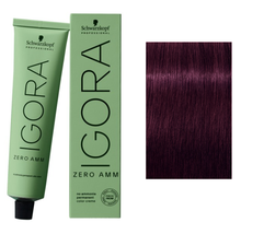 Schwarzkopf IGORA ZERO AMM Hair Color, 4-99 Medium Brown Violet Extra