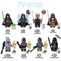 8 Pcs Star War  Serries A Kylo Ren Darth Maul Obi-Wan Building Minifigure Toys - £18.18 GBP