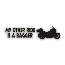 My Other Ride Is A Bagger Decal Sticker fits Harley Touring V Star motorcycle B - £7.75 GBP