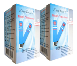 Original New Easy Touch Test Strips For Cholesterol Level Check - 10 Tes... - $39.59