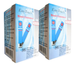 Original New Easy Touch Test Strips For Cholesterol Level Check - 10 Test Strips - £31.13 GBP