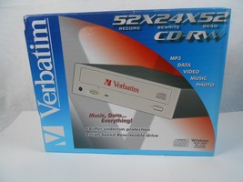 Verbatim New Open Box NOS CD-RW 52x12x52 Windows Compatible 2002 - $23.18