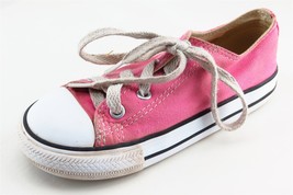 Converse All Star Pink Fabric Casual Shoes Toddler Girls Sz 9 - £16.95 GBP