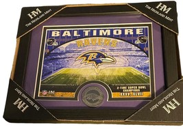 BALTIMORE RAVENS 11&quot;x9&quot; Photo Frame w/Custom Print and A Minted Medallio... - £18.68 GBP