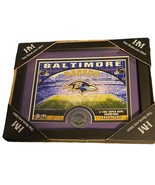 BALTIMORE RAVENS 11&quot;x9&quot; Photo Frame w/Custom Print and A Minted Medallio... - £19.09 GBP