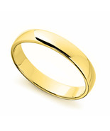 Genuine Solid 14k Yellow Gold 4mm Standard-fit Polished Wedding Band Siz... - $5,969.93 MXN+