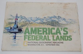 National Geographic Magazine Americas Federal Lands Map Insert September... - £7.64 GBP