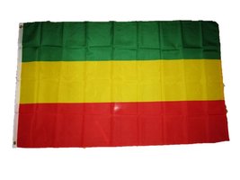 AES 3x5 Ethiopia Plain Flag 3&#39;x5&#39; Banner Brass Grommets - £3.82 GBP