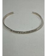 Sterling Silver 925LA Themed Cuff Bracelet “A sister is a forever friend... - $545.51 MXN