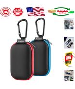 2-Pack Portable Earbuds Case - High-Quality Organizer with Carabiner in ... - $21.25 CAD