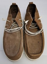 Reef Cushion Coast Mid Suede Leather Upper Lace Up Shoes Mens Size 10 - $28.63 CAD