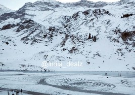 Digital Image Picture Photo Pic Sissu Valley India snow mountains clouds... - $1.00