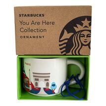 Starbucks Paris You Are Here Ornament YAH 2 oz Demi Espresso Mini New Wi... - $60.21 CAD