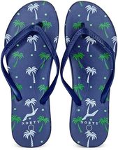 NORTY Womens Eva Flip Flop Sandal Stripes, (22019A) Navy Palm - £7.80 GBP
