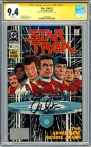 William Shatner Kirk SIGNED CGC SS 9.4 Star Trek #1 1989 DC ~ Peter David Story - £387.89 GBP
