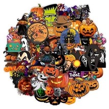 Lot of Ten (10) Halloween Stickers Pumpkin Witch Laptop Notebook Skateboard - £1.70 GBP