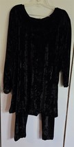 Womens Plus 2/3X Surrender Dorothy Black Velour 2-Pc Casual Outfit Pants... - $350.37 MXN