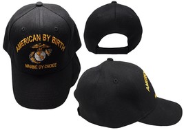 American By Birth Marine By Choice Ega Black Cap Hat - Officially Licensed - £20.44 GBP