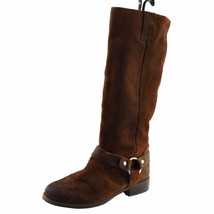 Dolce Vita Size 6 M Round Toe Brown Saddle Leather Boots - £20.22 GBP