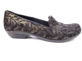 Dansko Olivia Bronze Snake Leather Comfort Slip On Clogs Shoes Size 37 U... - $39.95