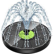 Upgraded Solar Fountain for Bird Baths - 7 Mesmerizing Spray Modes in Black - $39.55