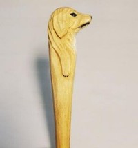 Cute Dog Wooden Pen Hand Carved Wood Ballpoint Hand Made Handcrafted V68 - £6.25 GBP