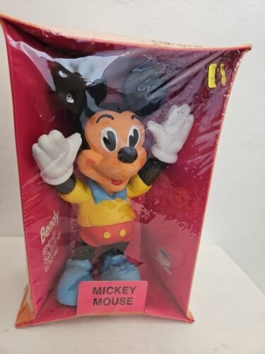 1973 Amsco Bendy Mickey Mouse Toy Sealed in Box Unused Milton Bradley Disney - $89.08